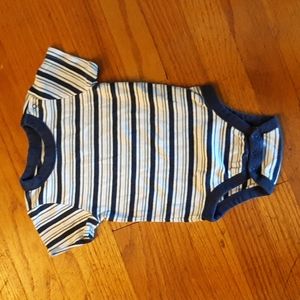 Old Navy Striped Onesie 12-18M